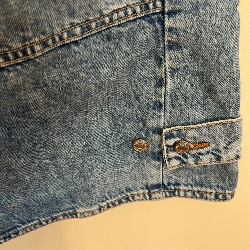Free people CRVY outlaw Women's Light Blue Wide-Leg Jeans size Small NWOT - Picture 9 of 15